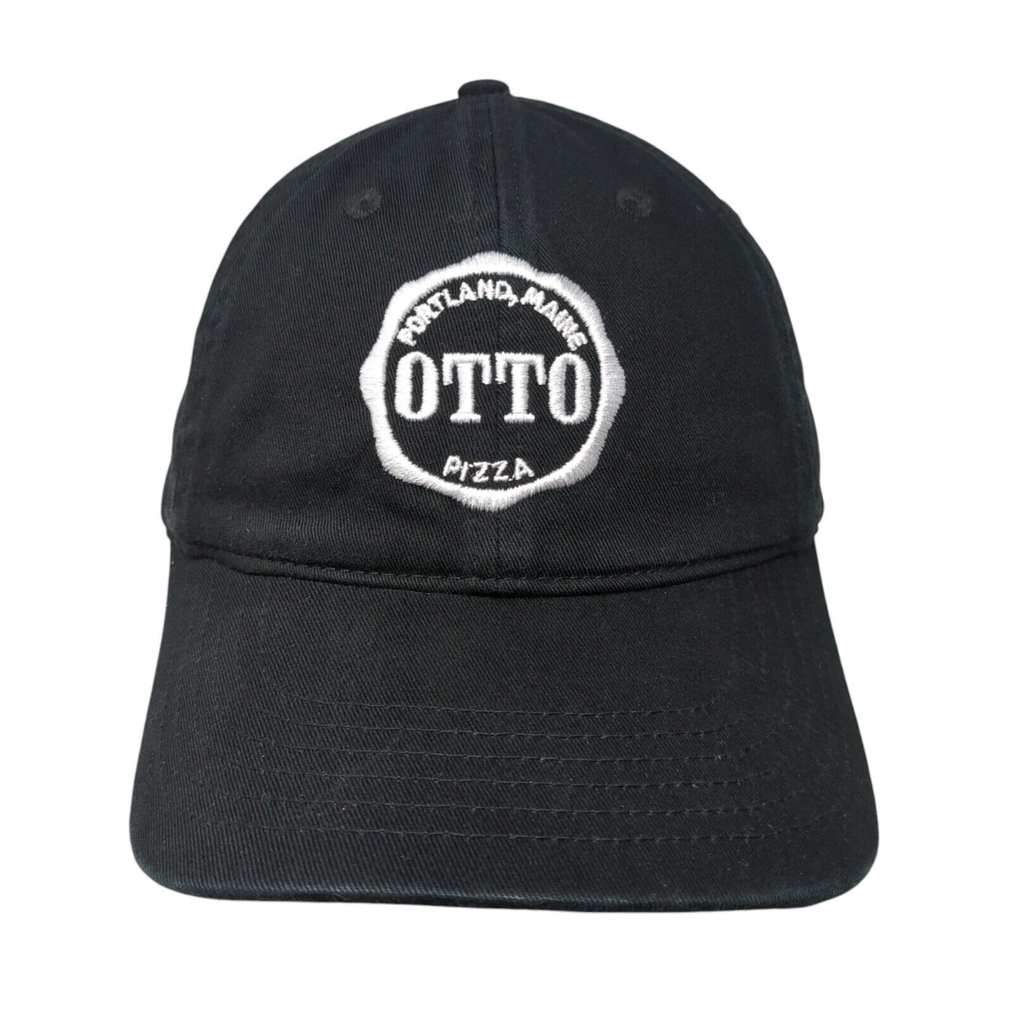 Portland Maine Otto Pizza Slideback Baseball Cap Black OS Adjustable Econscious