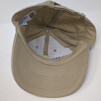 Corona Light Strapback Hat Brown One Size Adjustable Embroidered Acme