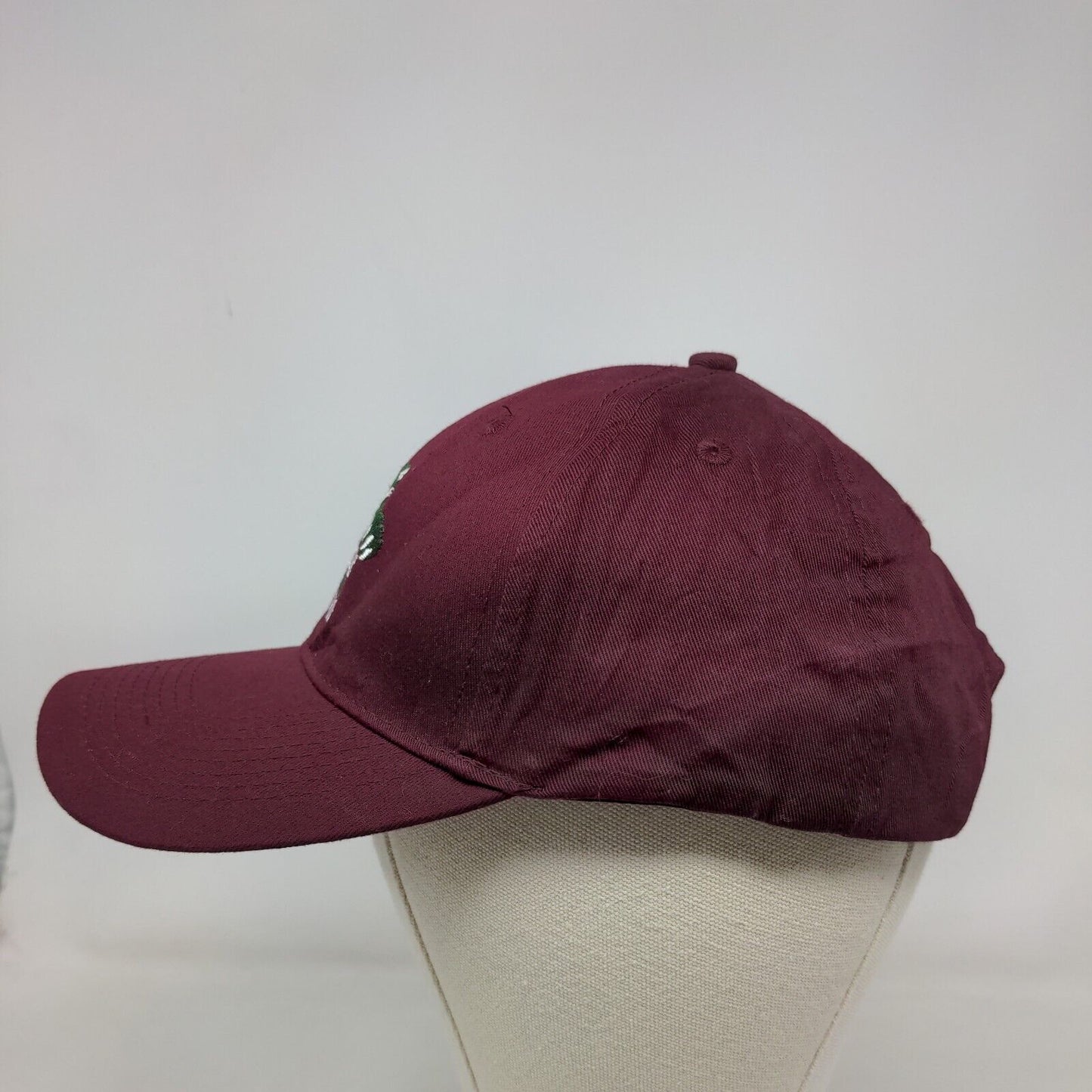 Parkside High School Men's Strapback Hat Red Embroidered Logo 100% Cotton