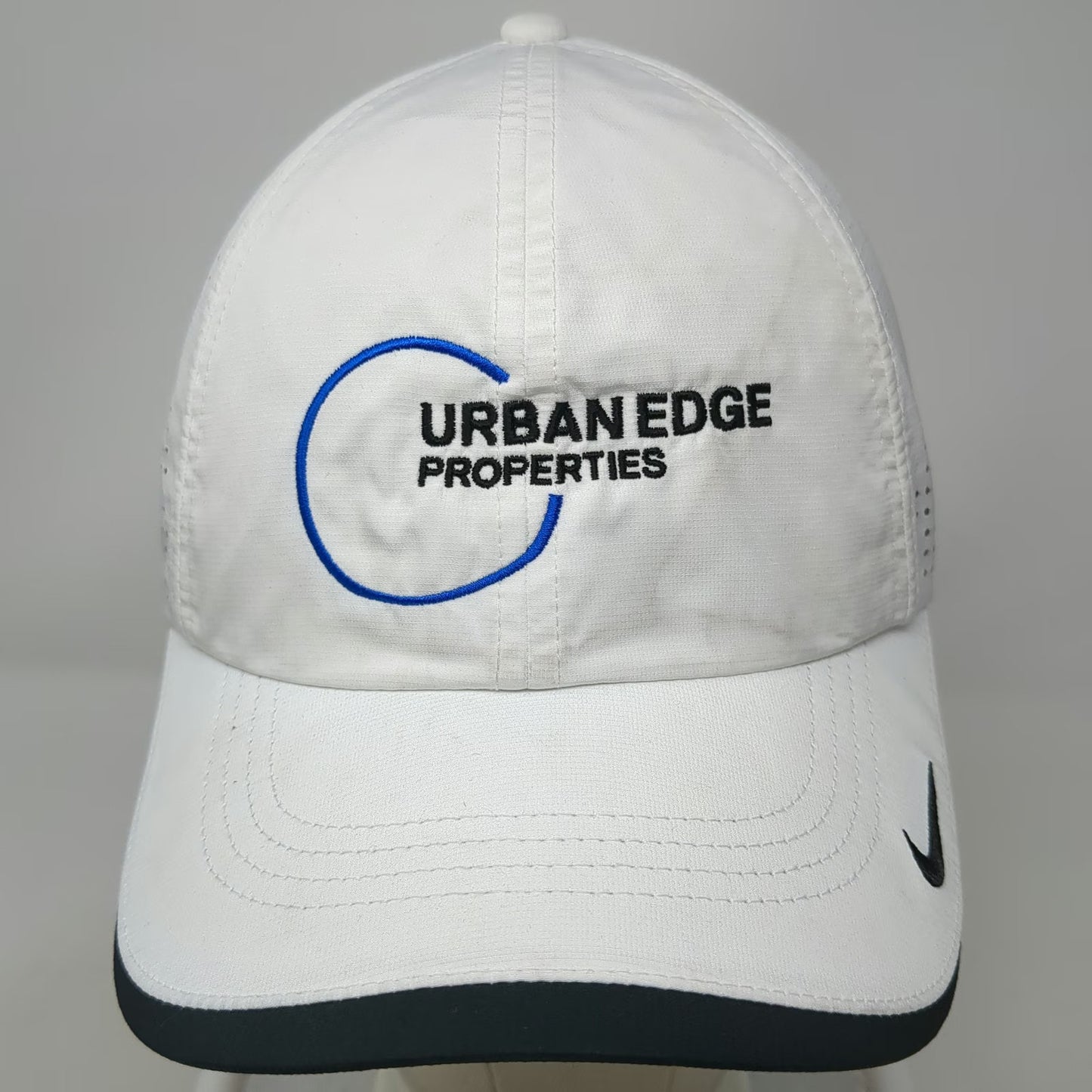 Nike Baseball Cap White One Size Dri-FIT Urban Edge Properties Perforated Hat