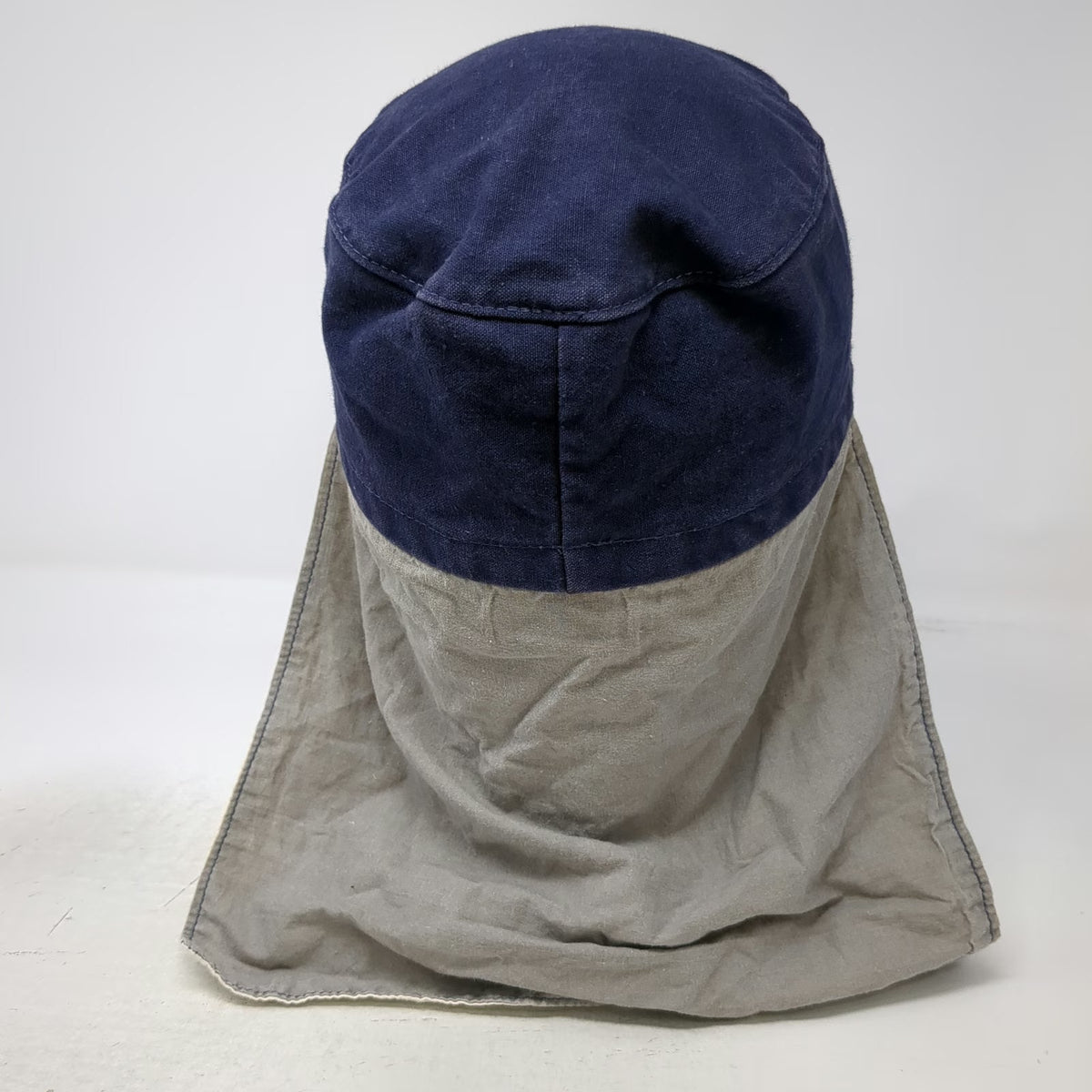 Adventure 16 Army Blue L Neck Flap Sun Shield San Diego California Hat Vintage