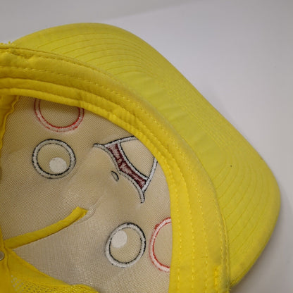 Pikachu Snapback Trucker Hat Yellow One Size Mesh Back Adjustable Pokemon