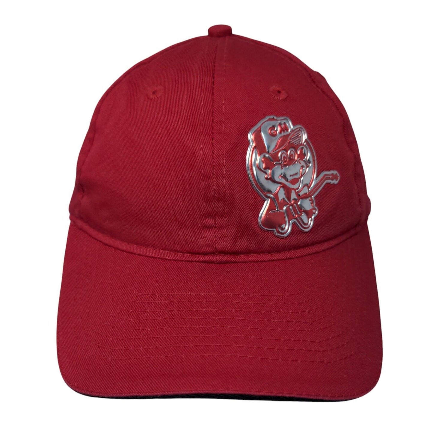 Port & Company Strapback Hat Red OSFA Adjustable Patch Solid 6 Panel