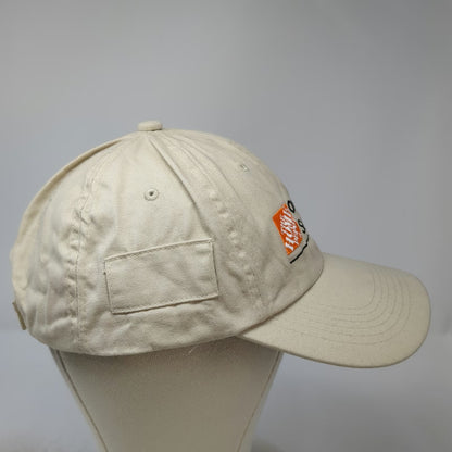 BD&A Baseball Cap Beige OSFM Home Depot Contractor Services Strapback Hat Logo