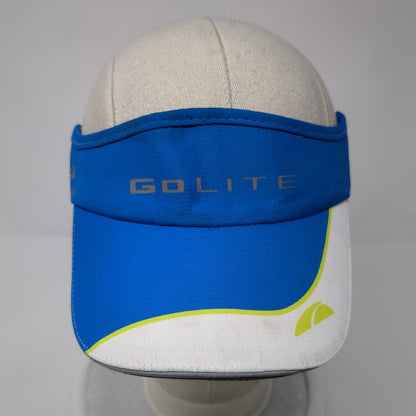 Go Lite Fitted Sun Visor Hat Blue One Size Colorblock Stretch Headsweats