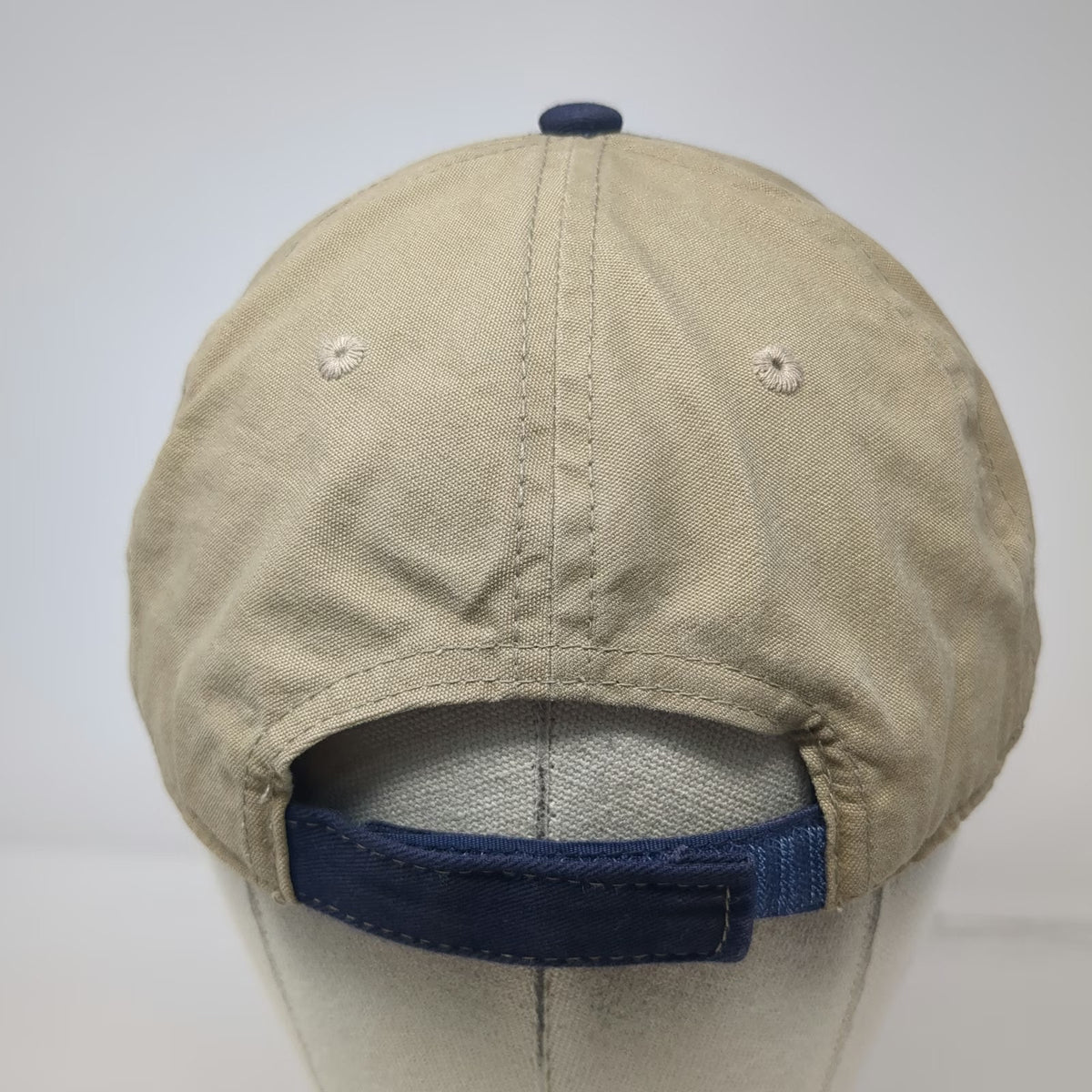 Outdoor Cap Baseball Cap Blue Beige OSFM Chevrolet US Flag Strapback Hat Logo