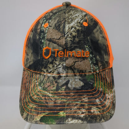 Outdoor Cap Baseball Cap Green Orange Camo One Size Mesh Telmate Shield Hat