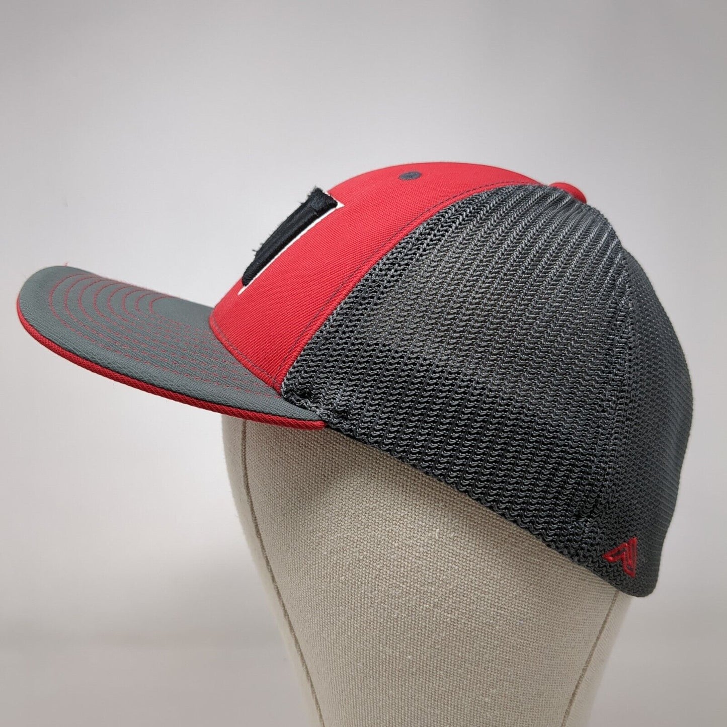 Pacific Headwear Fitted Mesh Back Trucker Hat Multi 6 7/8-7 3/8 Embroidered