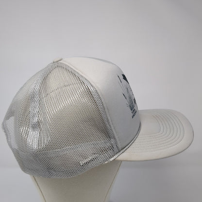River Front RV Park On The Colorado River Trucker Hat Gray OS Mesh Back San Sun