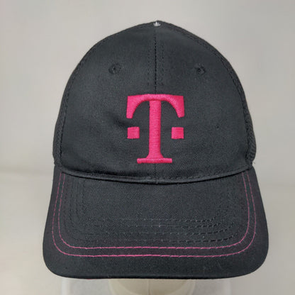 T-Mobile Tuesdays Strapback Trucker Hat Black OSFA Adjustable Mesh Back Cotton