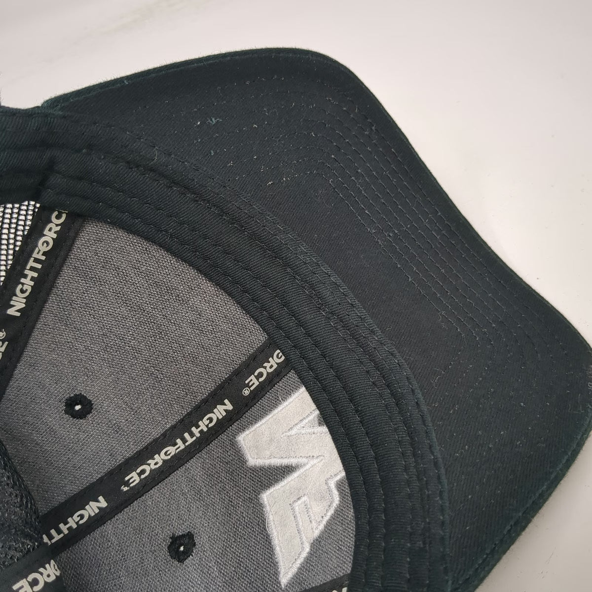Nightforce Trucker Hat Black One Size Mesh Back Snapback Logo Embroidered Cap