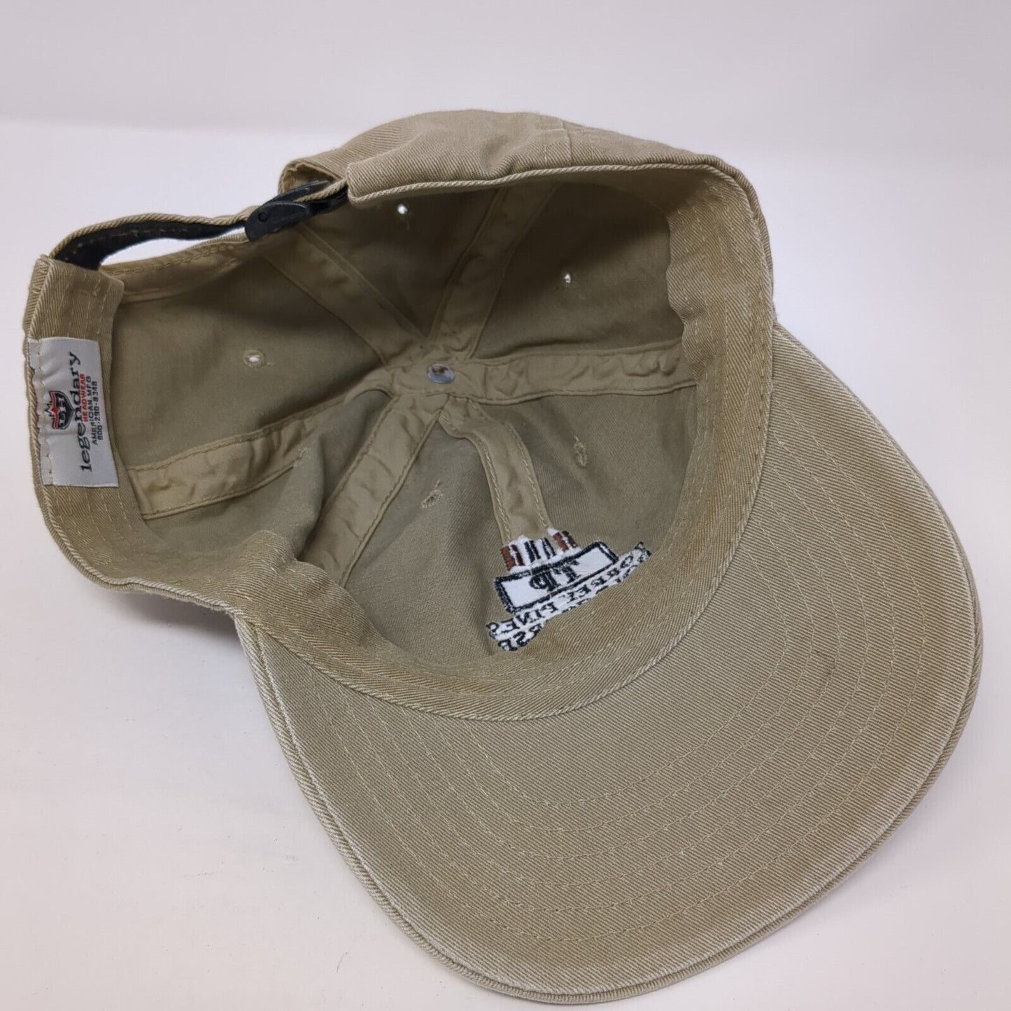 TP Torrey Pines Golf Course Slideback Hat Tan One Size Adjustable