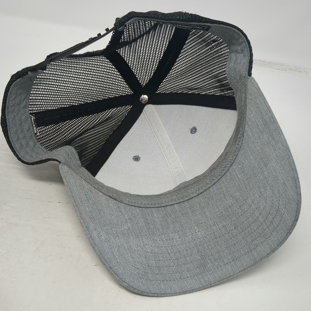 Richardson Trucker Hat Gray One Size Mesh Back Snapback Boise State Alumni Mgmt