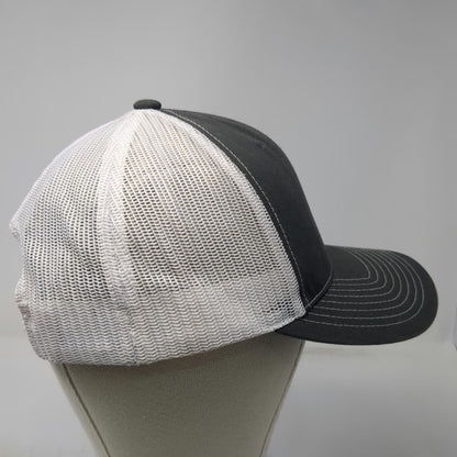Richardson Trucker Hat Gray One Size Banner Bank Mesh Back Snapback Adjustable