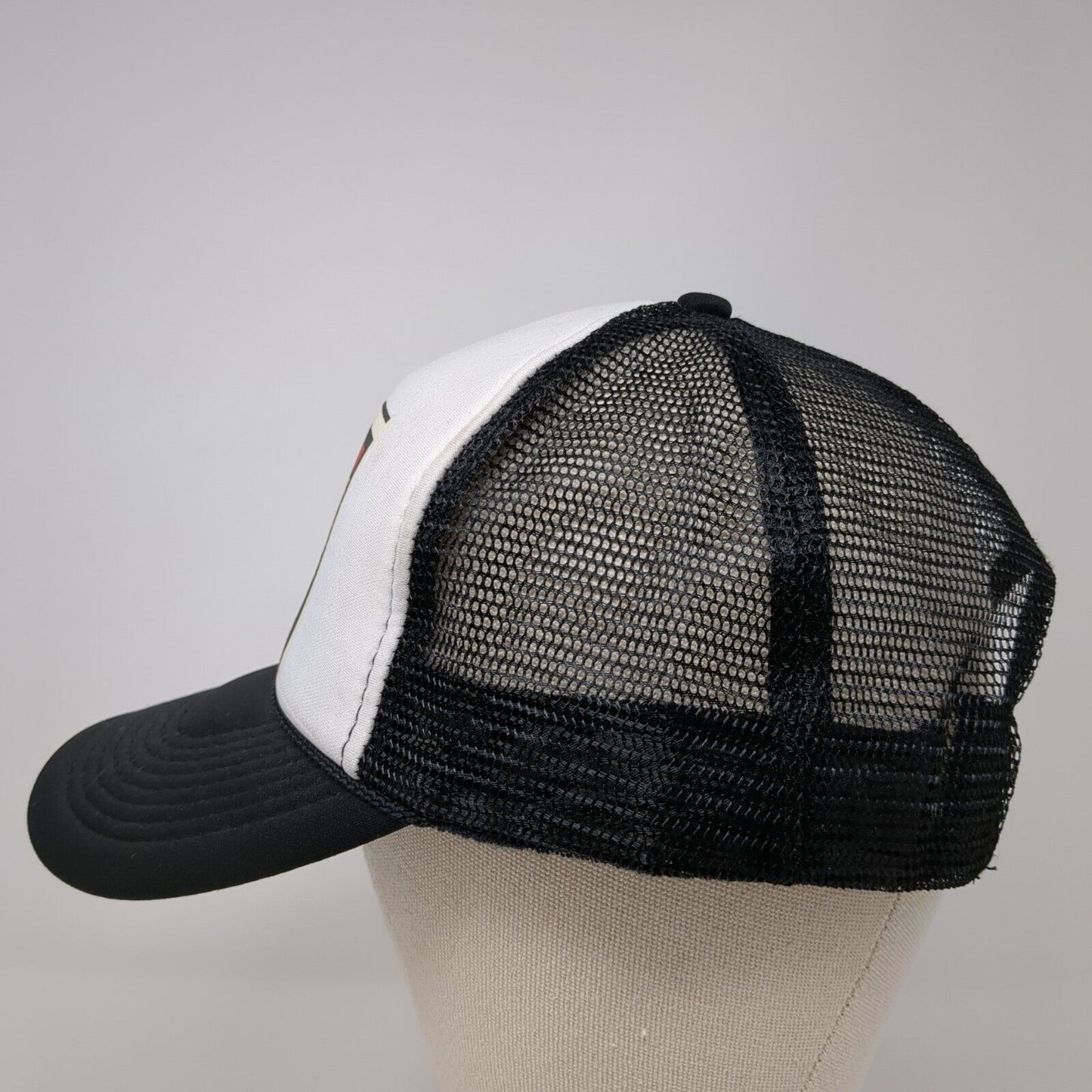 RUN FMF Snapback Trucker Hat Black One Size Adjustable Mesh Back 6 Panel Otto