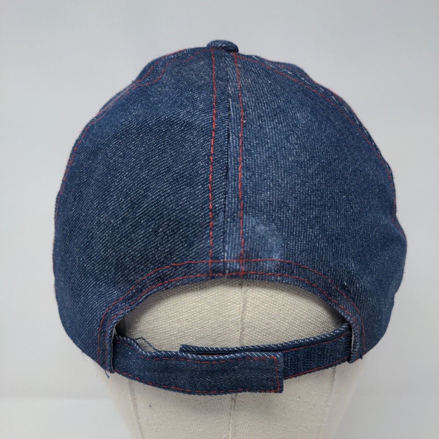 Star Heart Lightning Sequin Strapback Hat Blue OSFA Adjustable Denim