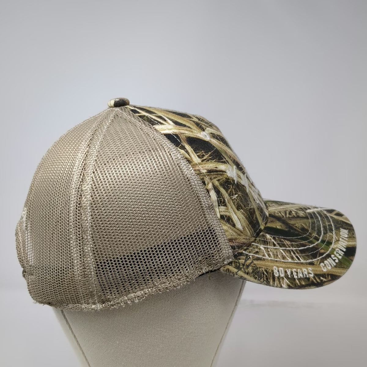 Outdoor Cap Ducks Unlimited Baseball Cap Brown One Size Camo Mesh Back Hat 2017