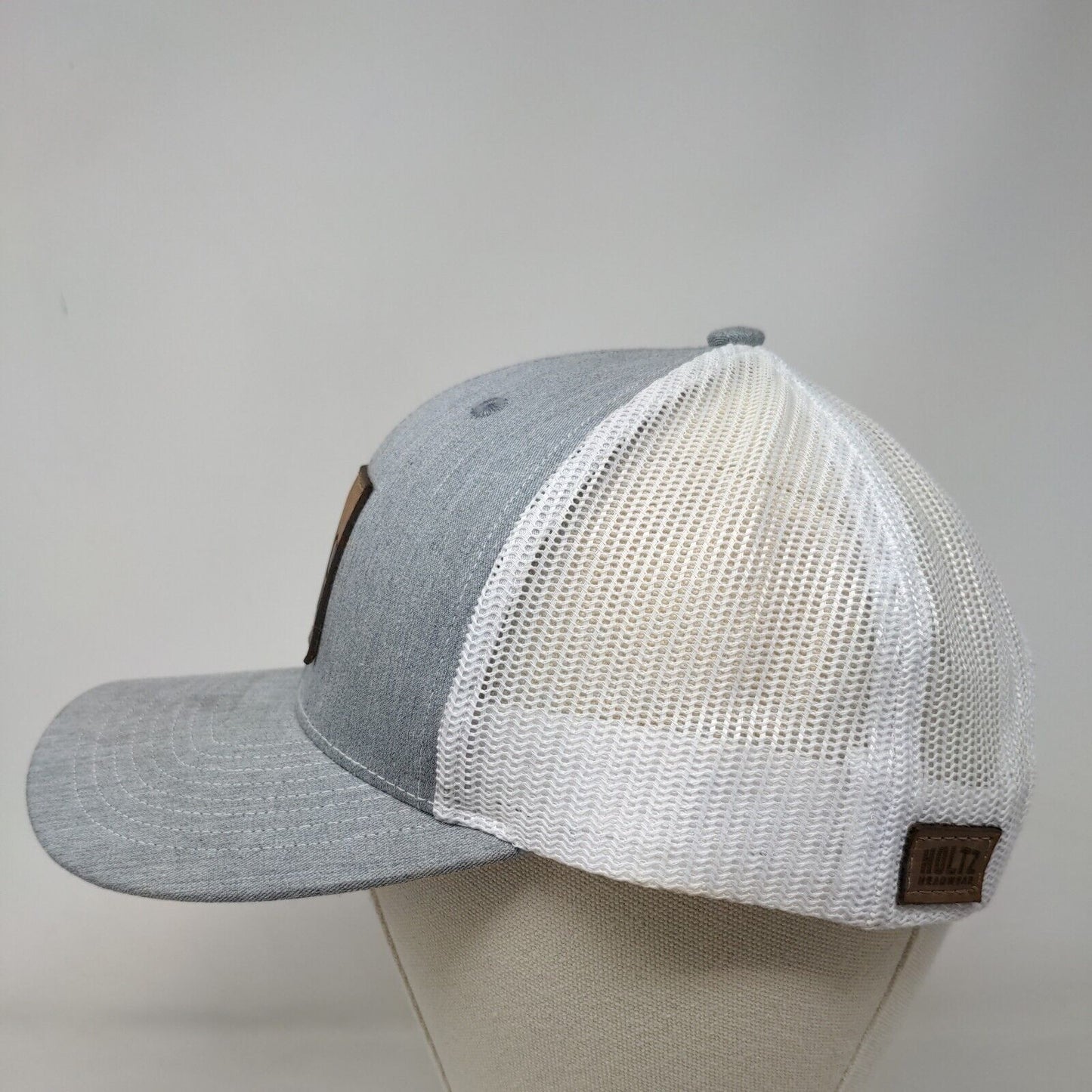 Richardson Style 112 Men's Snapback Mesh Back Trucker Hat Gray Pence Group Logo