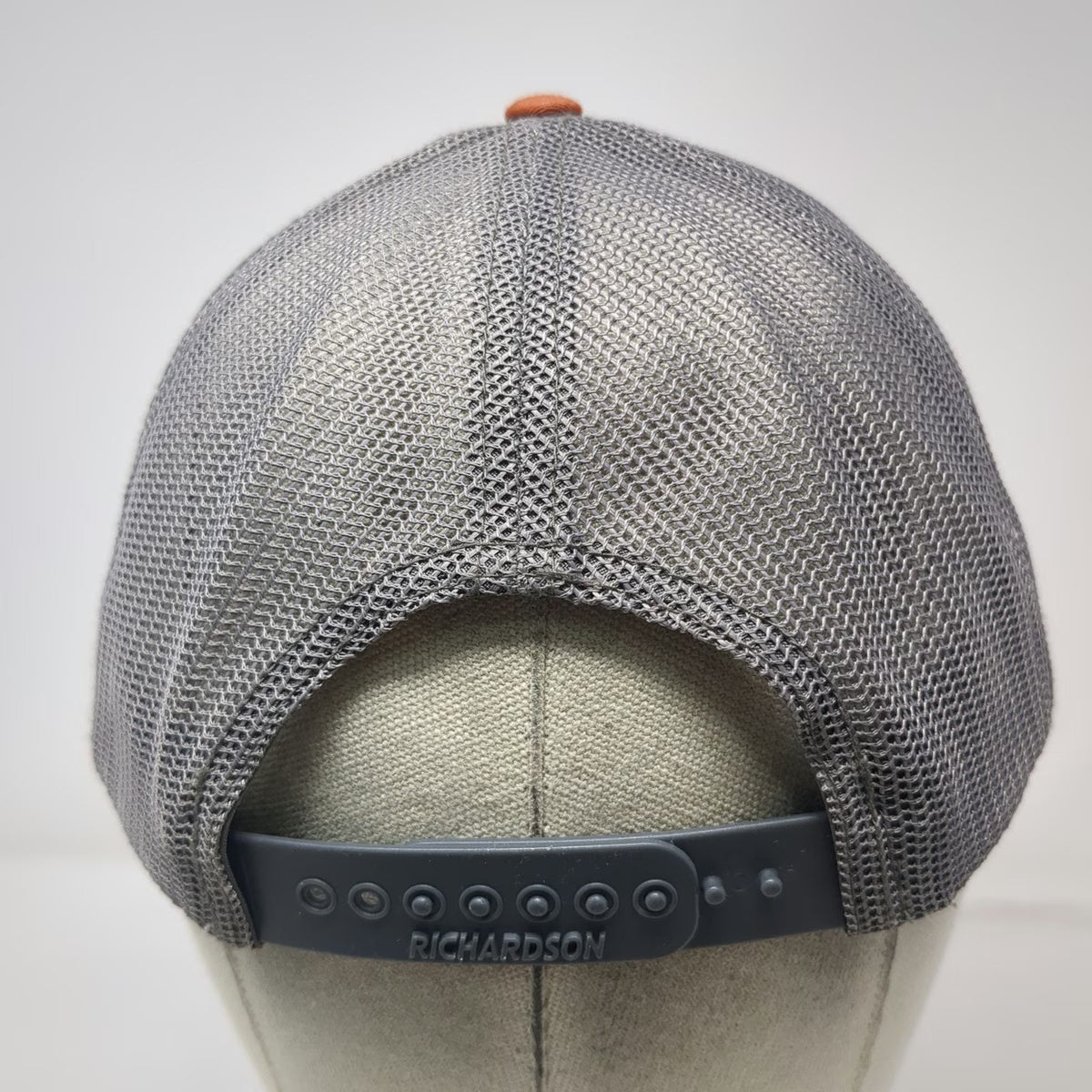 Richardson Trucker Hat Gray Orange One Size Epic Outdoors Deer Skull Snapback