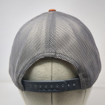 Richardson Trucker Hat Gray Orange One Size Epic Outdoors Deer Skull Snapback