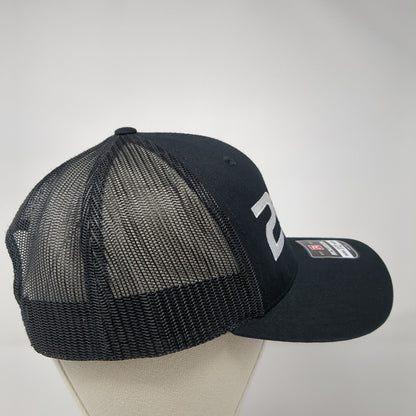 28 Precision Design & Trim Snapback Trucker Hat Black OS Mesh Back Richardson