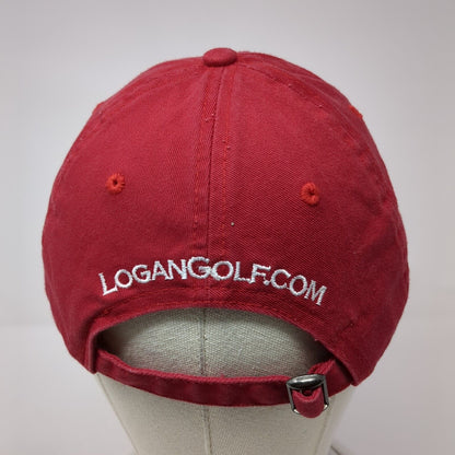 PGA Tour Siriusxm Radio Slideback Golf Hat Red OS Adjustable 6 Panel Fahrenheit