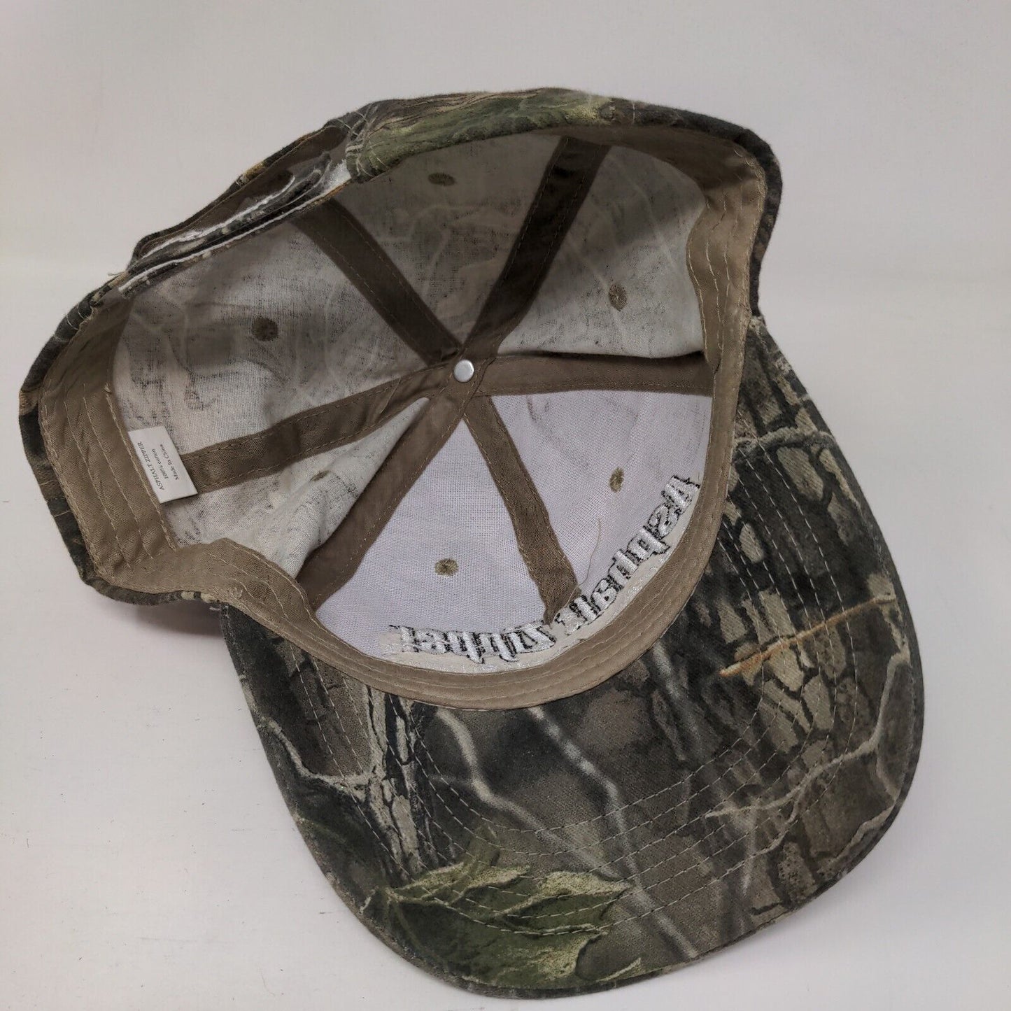 Asphalt Zipper Strapback Hat Camo One Size Embroidered 6 Panel