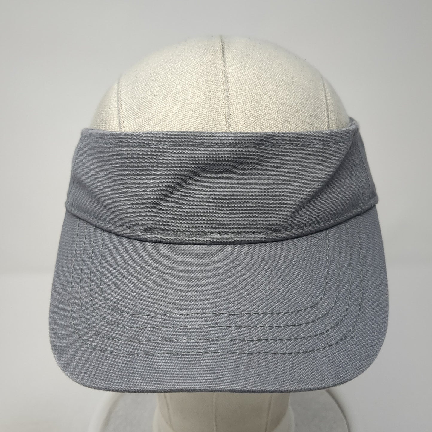 Unbranded Slideback Visor Hat Gray One Size Solid Adjustable Blank