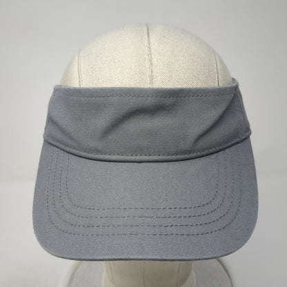 Unbranded Slideback Visor Hat Gray One Size Solid Adjustable Blank