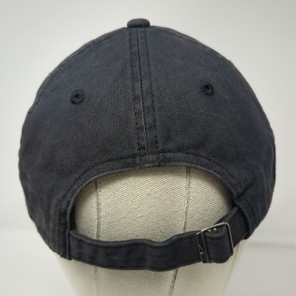 Nike Baseball Cap Black One Size Slideback Heritage86 Cotton Curved Brim Hat