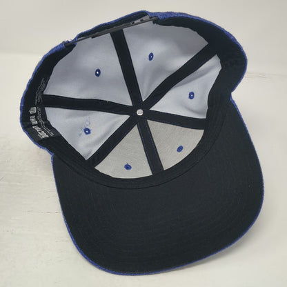 Doctor Who Snapback Blue Hat One Size Bad Wolf TARDIS Police Box Graffiti Brim