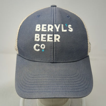 Ouray Baseball Cap Blue One Size Mesh Back Strapback Beryls Beer Co Brewery Hat