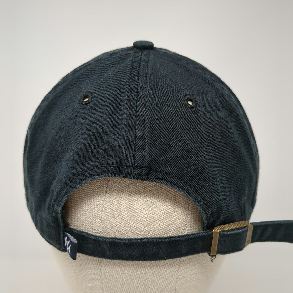 '47 New York Yankees MLB Black One Size Baseball Cap Slideback Hat Curved Brim