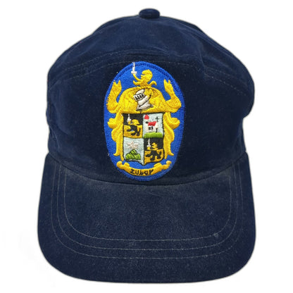 Snapback Blue One Size Velvet Embroidered Zuber Family Crest Coat of Arms Hat