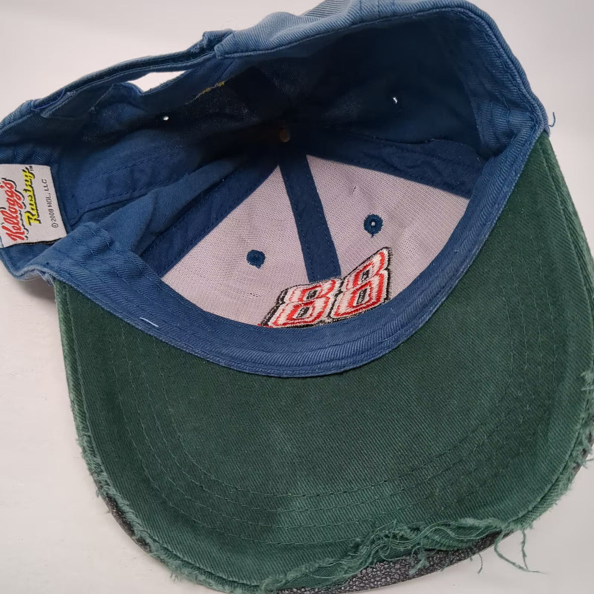 Kellogg's Racing Dale Earnhardt Jr 88 NASCAR Hat Blue Green Distressed OSFM Cap