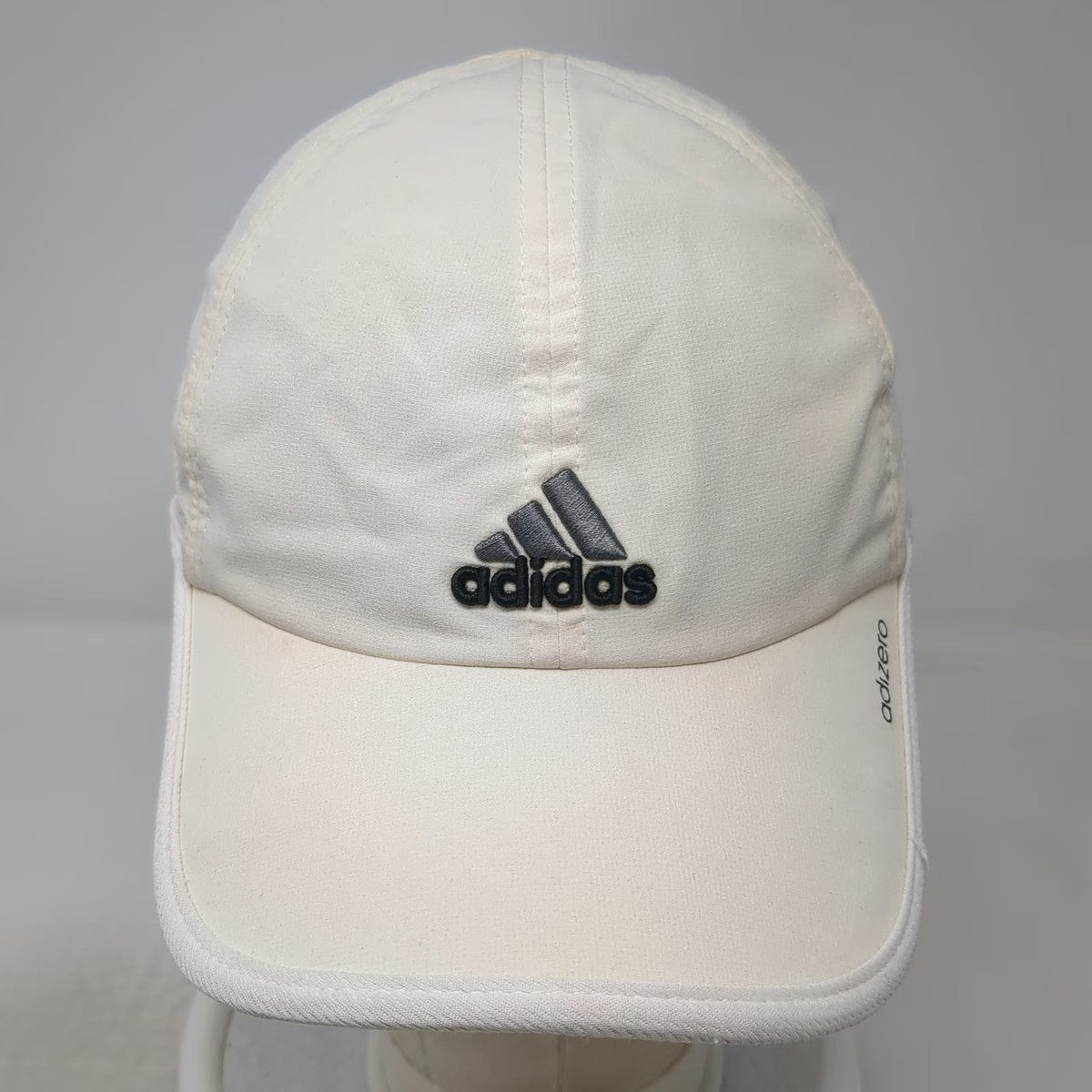 Adidas Baseball Cap White One Size Adizero Mesh Performance Slideback Hat