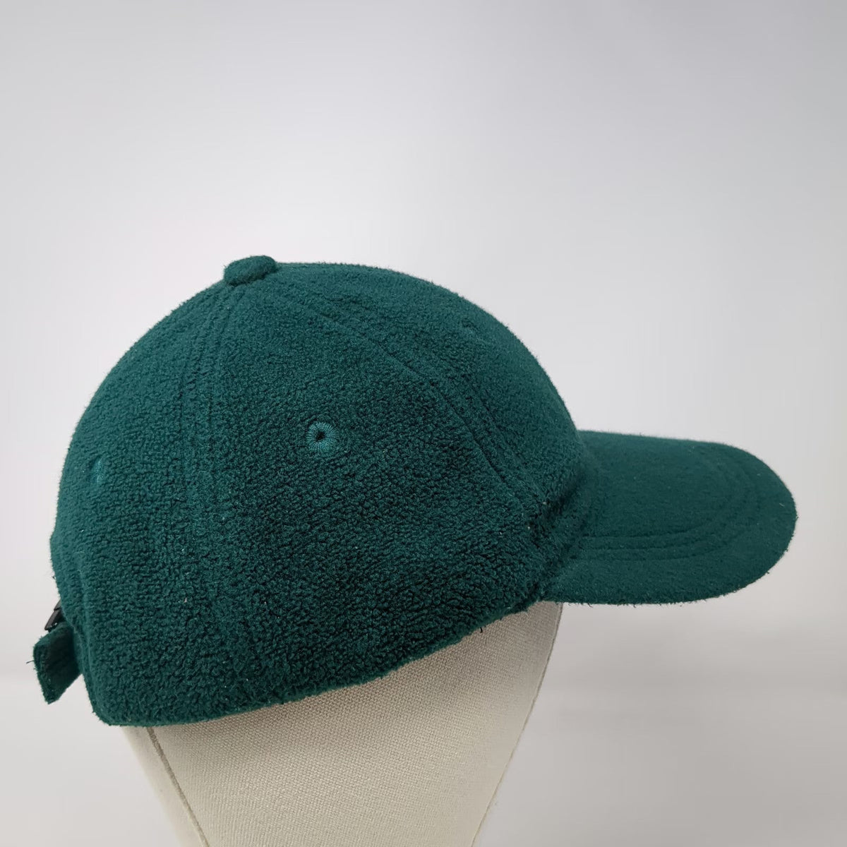 Gap Green Fleece Baseball Cap One Size Adjustable Strap Blank Soft Crown Hat