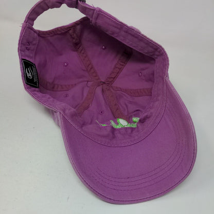 Sea Island Slideback Hat Purple OSFM Adjustable Embroidered 6 Panel Outdoor Cap