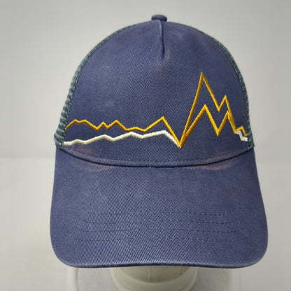 Marmot Peak Bagger Snapback Trucker Hat Blue One Size Adjustable Mesh Back