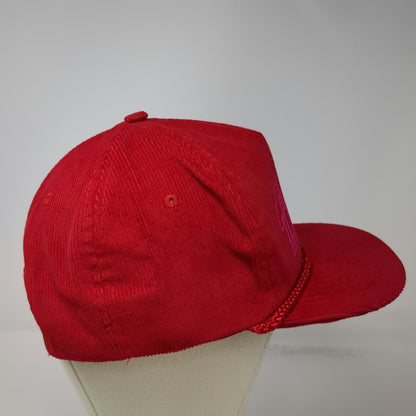 Ama Pro Trucker Red Hat One Size Rope Brim Corduroy Celebrate Idaho Centennial