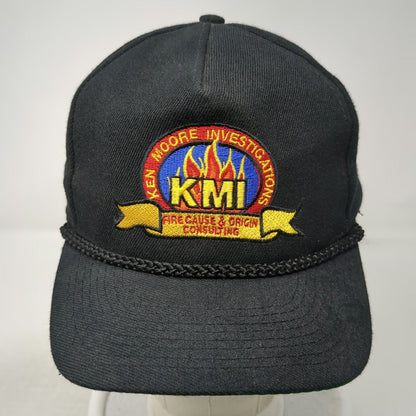 Otto 5 Panel Black One Size Rope Fire Investigation KMI Green Underbrim Hat