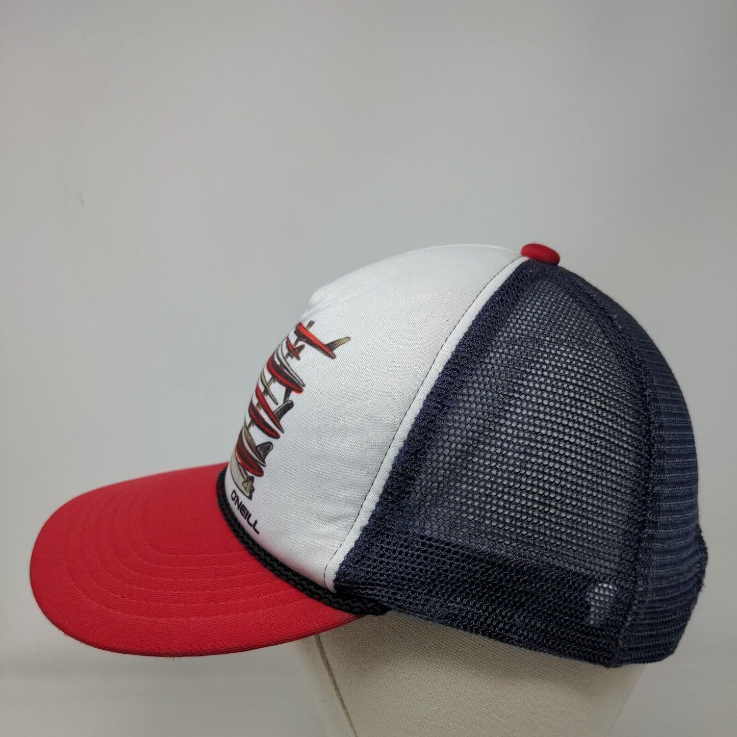 O'Neill Snapback Trucker Hat Multicolor OSFA Adjustable Patriotic Mesh Back