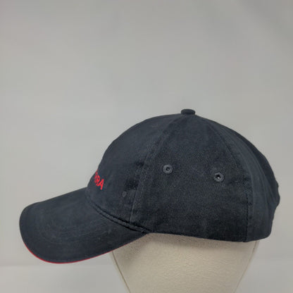 Canberra Strapback Hat Black One Size Embroidered Fahrenheit 6 Panel