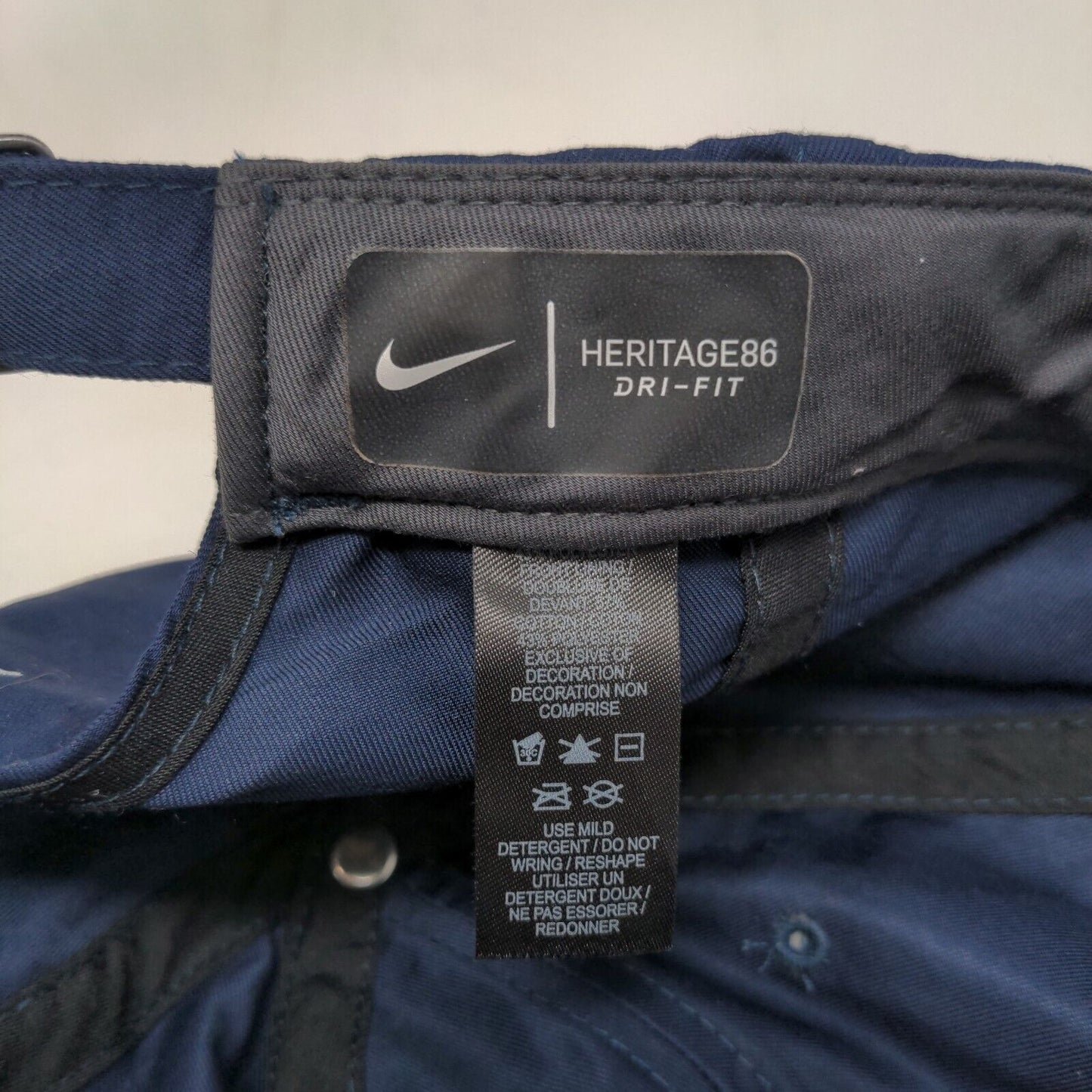 R5 Slideback Hat Blue OSFM Adjustable Embroidered Heritage86 Nike Dri-Fit