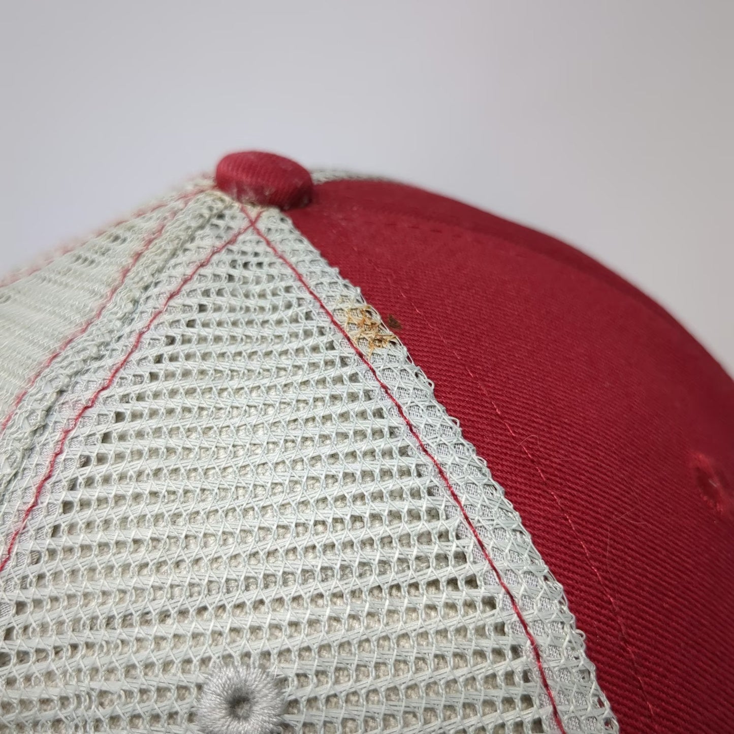 Wendy's Trucker Hat Red One Size Mesh Snapback Dave Thomas Foundation Adoption