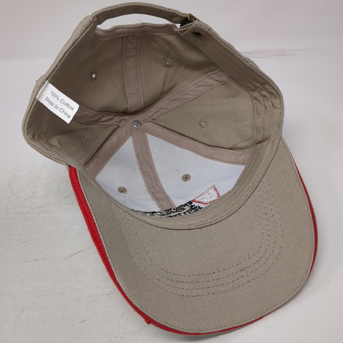 Tractor Supply Co Beige Baseball Cap One Size Since 1938 Strapback Hat Logo