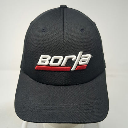 Borla Baseball Cap Black One Size Performance Mesh Strapback Exhaust Logo Hat