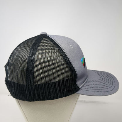 Port Authority Trucker Hat Gray Black One Size Mesh Snapback Terracon Logo