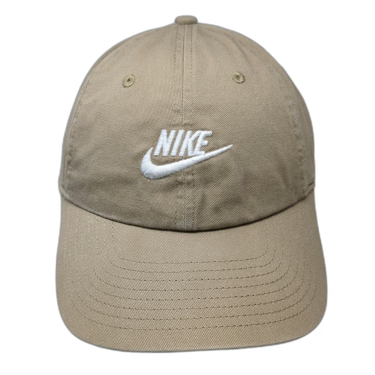 Nike Baseball Cap Brown M Slideback Embroidered Logo Swoosh Cotton Sport Hat