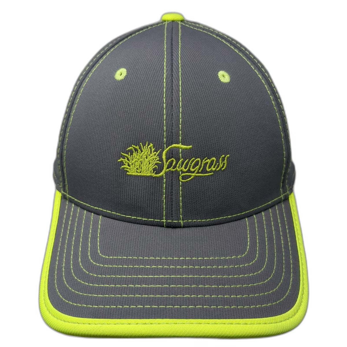 Imperial Baseball Cap Gray Yellow One Size Strapback Sawgrass Golf Hat Graphic